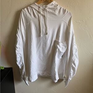 Free People White Hot Shot Hooded Layer